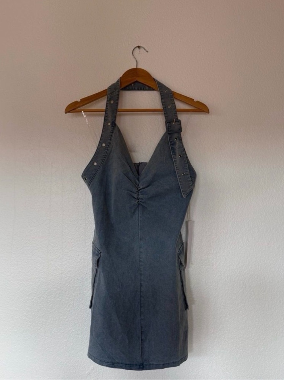 Denim mini dress - Picture 3 of 3